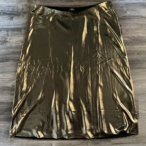 J. Crew Gold/Metallic Skirt sz XLarge